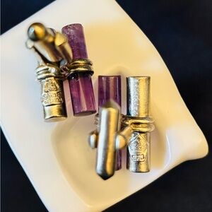 Antonio Pineda Amethyst Cufflinks